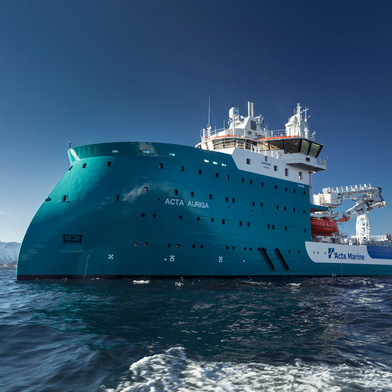 acta auriga, early delivery, ulstein, sea trials