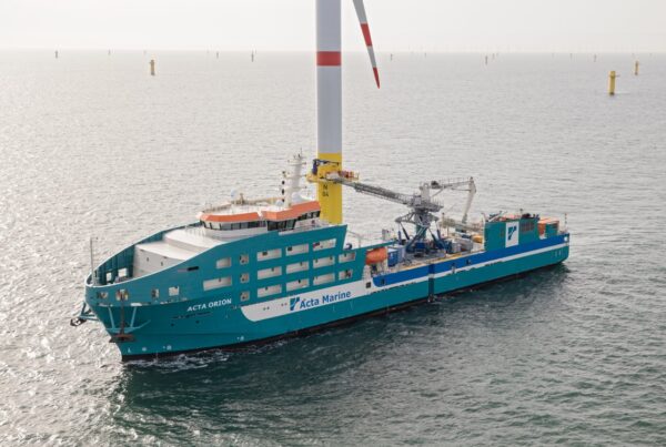 nordsee one, offshore wind farm, acta orion, w2w support, acta marine