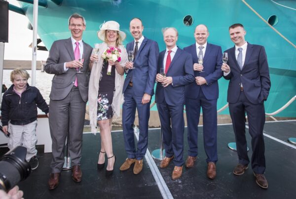 christening acta orion, cig shipbuilding, new vessel acta marine